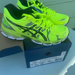 Asics Gel-Nimbus 16 Lite-Show Flash Yellow/Black Women's Running Shoes Box